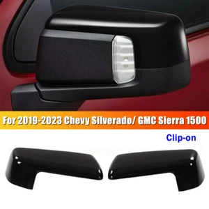Black Mirror Cover Replacement For 2019-2023 Chevy Silverado/ GMC Sierra 1500 - Bild 1 von 13