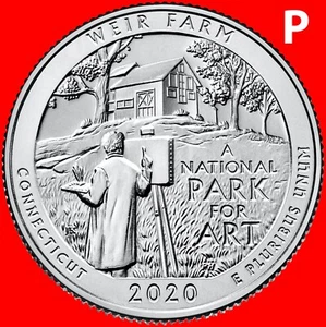 WEIR FARM SITIO HISTÓRICO NACIONAL (CT) 2020-P cuarto sin circular - Imagen 1 de 2