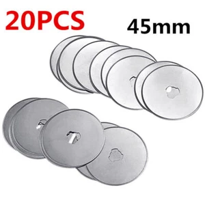 20Pc 45mm Rotary Cutter Spare Blades Leather Quilters Sewing Fabric Cutting Tool - Picture 1 of 5