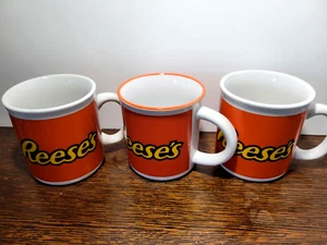 Hersheys Reeses Set of 3 Coffee Cup Mug Peanut Butter Galerie Orange Yellow SALE - Picture 1 of 11