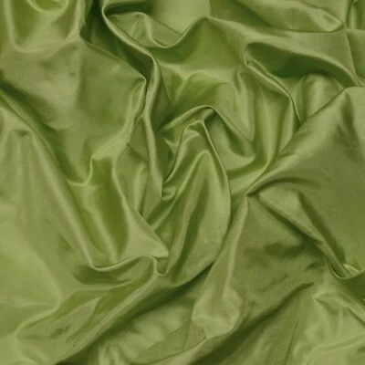 Lime Green Tissue Taffeta, 100% Silk Fabric By the Yard, 44" Wide (TS-7329) - Image 1 of 3