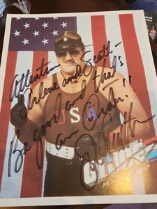 sgt slaughter signed 8x10 autographed picture photo gi joe g.i. auto signature - Picture 1 of 1