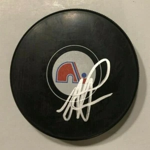 MIKE RICCI SIGNED QUEBEC NORDIQUES HOCKEY PUCK W/ CASE COA - Picture 1 of 1