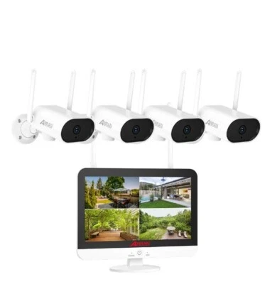 Anran Wireless NVR Kit K04W6611- 4 channel 12.5" screen, 4 cameras, 1TB - Image 1 of 4