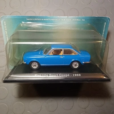 HACHETTE MODELLINO SCALA 1/43 BLISTERATO PRESSOFUSO FIAT 124 SPORT COUPE 1969 - Immagine 1 di 3
