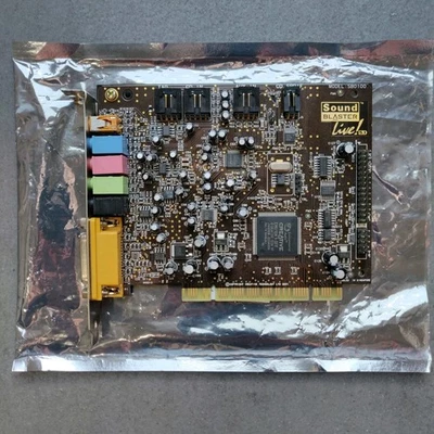 Creative Sound Blaster Live! Tarjeta de sonido 5.1 SB0100 PCI sin probar Foto 1 de 4