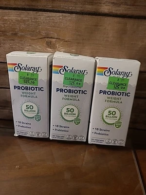 Solaray Mycrobiome Probiotic 50 Billion 30 VegCaps Weight Formula Enertic Coated - Image 1 of 4