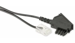 S-IMPULS DSL-Anschlusskabel TAE-F auf RJ45 8P2C, schwarz, 3 m - Bild 1 von 1