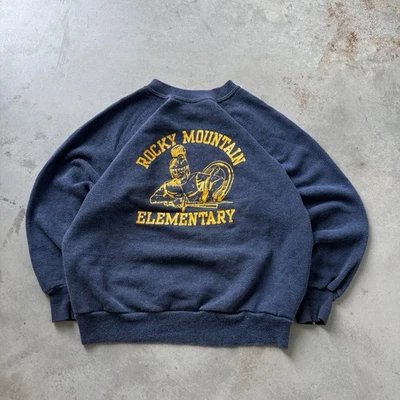 Vintage 60's 70’s Rocky Mountain Elementary Georgia Crewneck Sweatshirt Size S - Image 1 of 4