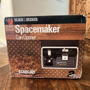 Vintage Black & Decker Spacemaker Can Opener EC60CAD NEW Old Stock Original - Picture 1 of 6