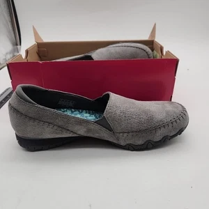 Skechers Relaxed Fit Memory Foam Flats Gray Womens size 11 - Picture 1 of 10