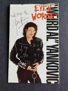 Weird Al Yankovic Signed "Even Worse" Cassette Tape Sleeve - Picture 1 of 4