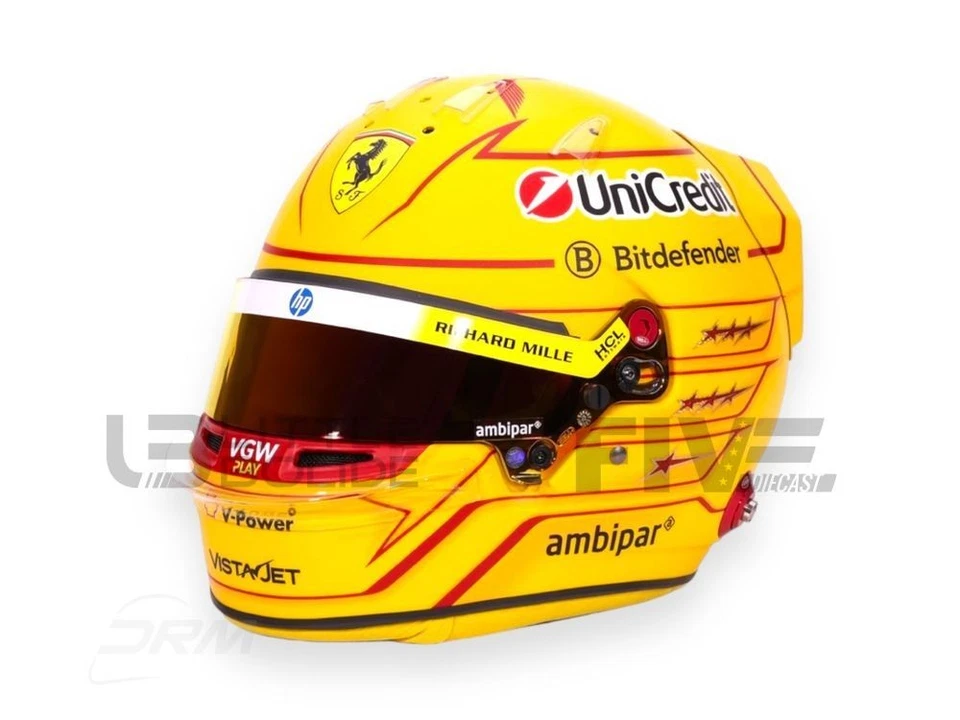 MINI HELMET 1/2 - CASQUE LEWIS HAMILTON - FERRARI F1 2025 HAMILTON2025 - Bild 1 von 1
