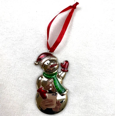 Adorno de muñeco de nieve ondulante Harvey Lewis con botones de cristal fino Foto 1 de 4