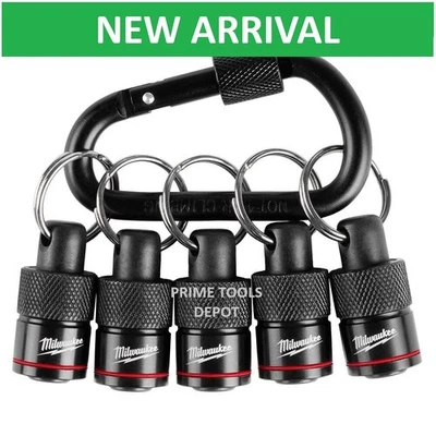 Porta brocas Milwaukee con mosquetón, 5 piezas, 48-32-4537, resistente, bien construido Foto 1 de 4