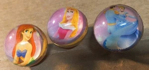3 Vintage Disney Princesses Super Bounce Balls. 1.25" - Picture 1 of 2
