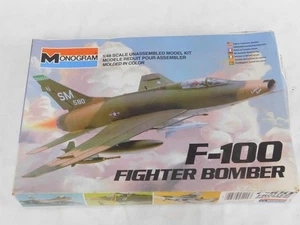 1/48 Monogram Revell F-100 Super Sabre Century Series Jet Plastic Model Kit 5424 - Picture 1 of 2