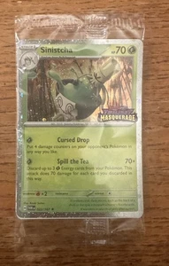 Sinistcha 022/167 Twilight Masquerade Best Buy Promo Sealed DAMAGED W/ CREASE - Picture 1 of 3
