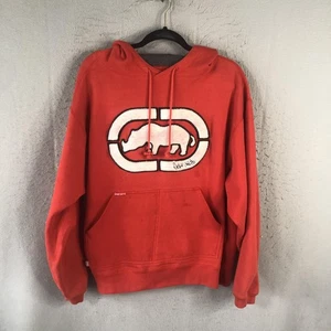 Ecko Unltd Hoodie Mens XL Red Rhino Logo Pullover Streetwear Skate Hip Hop - Picture 1 of 16