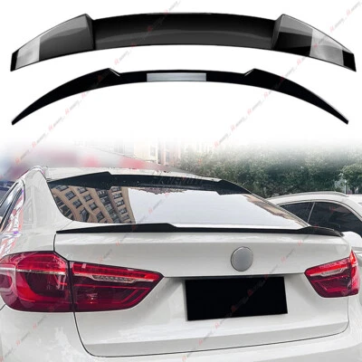 Alerón de maletero pintado negro para BMW X6 F16 X6M F86 Sport SUV estilo P 2015-2019 Foto 1 de 4