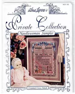 Needlewoman Sampler Alma Lynne Private Collection Counted Cross Stitch Pattern - Picture 1 of 3