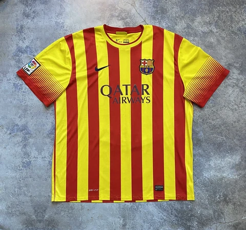 Nike Barcelona  2013-2014 Away SOCCER SHIRT FOOTBALL JERSEY Cover
