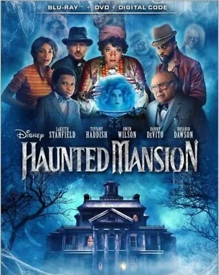 Haunted Mansion (Blu-ray + DVD, 2023) w Slipcover Region 1/Region A,B,C - Image 1 of 3