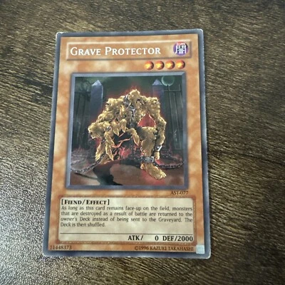 Grave Protector AST-077 Yu-Gi-Oh! Light Play Unlimited Yugioh LP - Image 1 of 2
