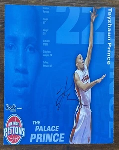 Tayshaun Prince Detroit Pistons Signed Autographed 8x10 Photo - Picture 1 of 1