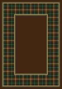 3x5 Milliken Brown Geometric Area Rug McIntyre Dk Amber - Aprx 3' 10" x 5' 4" - Picture 1 of 1