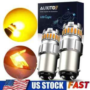 AUXITO 4157 3156 3157 LED Turn Signal Light Bulbs CANBUS Anti Hyper Flash Amber - Bild 1 von 12
