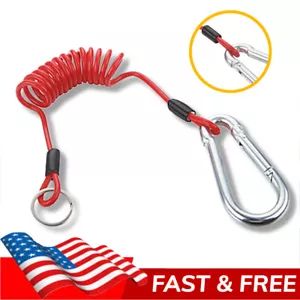 Breakaway Trailer Cable Trailer Spring Safety Rope Coiled Brake Away Cable - Picture 1 of 12