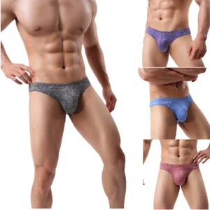 Mens Thongs Underwear G-Strings Jockstraps Low Rise Stretch Sexy Brief - Picture 1 of 17