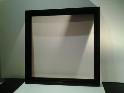 American wooden case frame, black satin finish, square size - Image 1 of 4