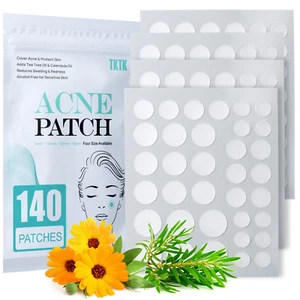 Acne Patch Pimple Patch, 4 Sizes 140 Patches Acne Absorbing Cover Patch, Hydroco - Picture 1 of 12