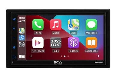 Boss Audio BV800ACP Elite 6.75" Double Din Digital Multimedia car play - Image 1 of 4