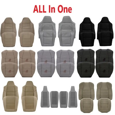 2002 2003 2004 2005 2006 2007 Ford F250 F350 F450 550 Lariat Leather Seat Covers - Image 1 of 4