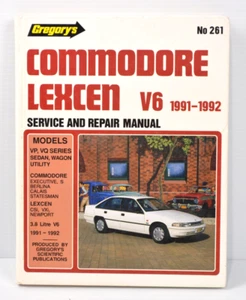 Holden Commodore Lexcen Workshop Service Manual 1991/1992 V6 Gregorys - Picture 1 of 12