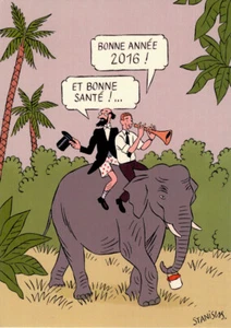 STANISLAS CARTE DE VOEUX HERGÉ PLG 2006 - Picture 1 of 2