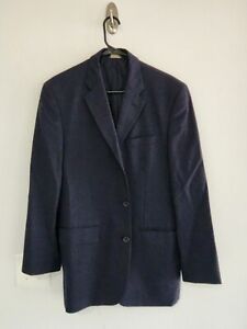 PINSTRIPED NAVY BANANA REPUBLIC 100% WOOL SPORT COAT sz 40R blazer / suit jacket
