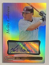 2007 Topps Bowmans Best Refractor Color Autograph Melky Cabrera New York Yankees