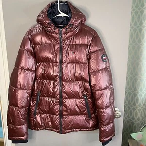 Tommy Hilfiger Mujer S Chaqueta acolchada con capucha Abrigo Resistente al viento al agua - Imagen 1 de 11