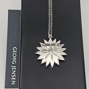 2020 Georg Jensen Ice Dianthus Christmas Collectables Holiday Ornament Palladium - Picture 1 of 21