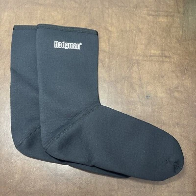 Vintage Hodgman Black Neoprene / Nylon Neosock Boot Liners Men Size L Large - Image 1 of 4