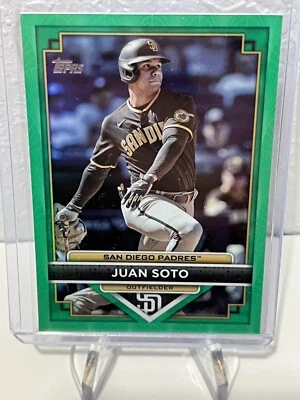 2023 Topps Costco Flagship Collection Juan Soto #13 GREEN /99 - Image 1 of 2