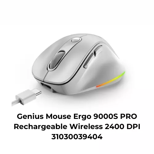 Genius Mouse Ergo 9000S PRO Rechargeable Wireless 2400 DPI 31030039404 - Image 1 of 1