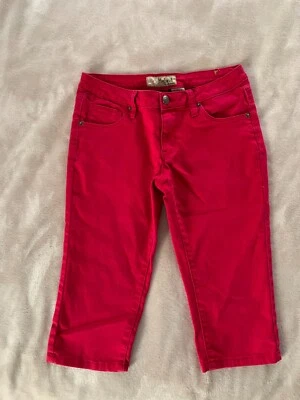 Pantalones cortos Hybrid Company para mujer color frambuesa mezcla de algodón talla 9 Foto 1 de 3