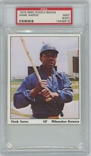 1975 SSPC Puzzle Backs Hank Aaron PSA 9 (OC) Mint Off Center Condition
