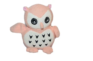 Juguete tejido Peacock Alley Owl peluche suave bebé búho Lovey 6" - Imagen 1 de 4