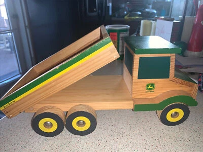 John Deere vintage wooden working dump truck Learning Curve - Image 1 of 4